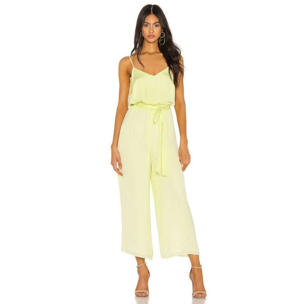 Bailey 44 Lime Yellow Wide-Leg Jumpsuit
